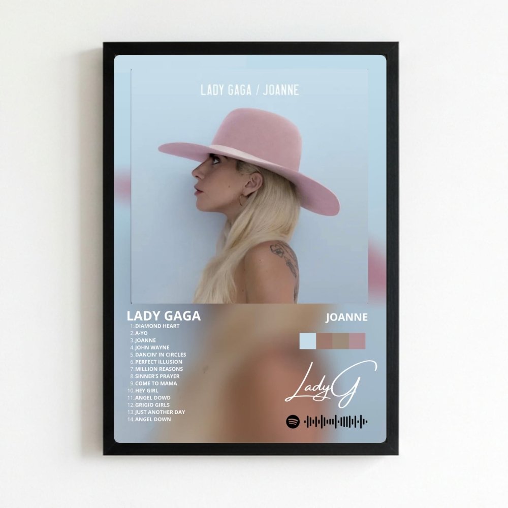 Lady Gaga - Joanne Poster with Frame - Vibes DistrictLady Gaga - Joanne Poster with Frame poster NeroVibes District