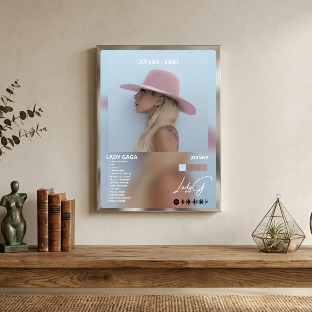 Lady Gaga - Joanne Poster with Frame - Vibes DistrictLady Gaga - Joanne Poster with Frame poster GoldVibes District