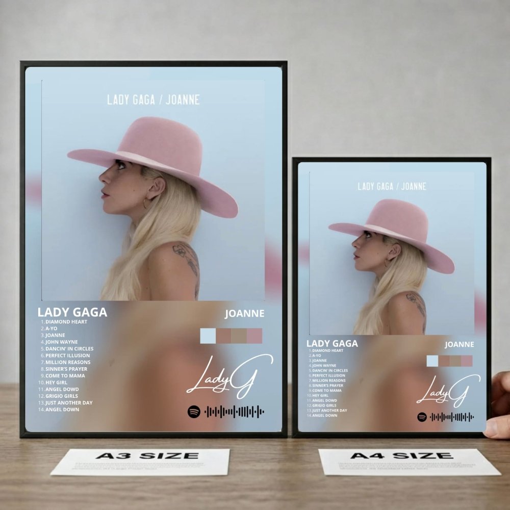 Lady Gaga - Joanne Poster with Frame - Vibes DistrictLady Gaga - Joanne Poster with Frame poster GoldVibes District