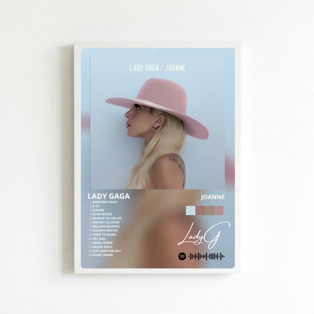Lady Gaga - Joanne Poster with Frame - Vibes DistrictLady Gaga - Joanne Poster with Frame poster BiancoVibes District