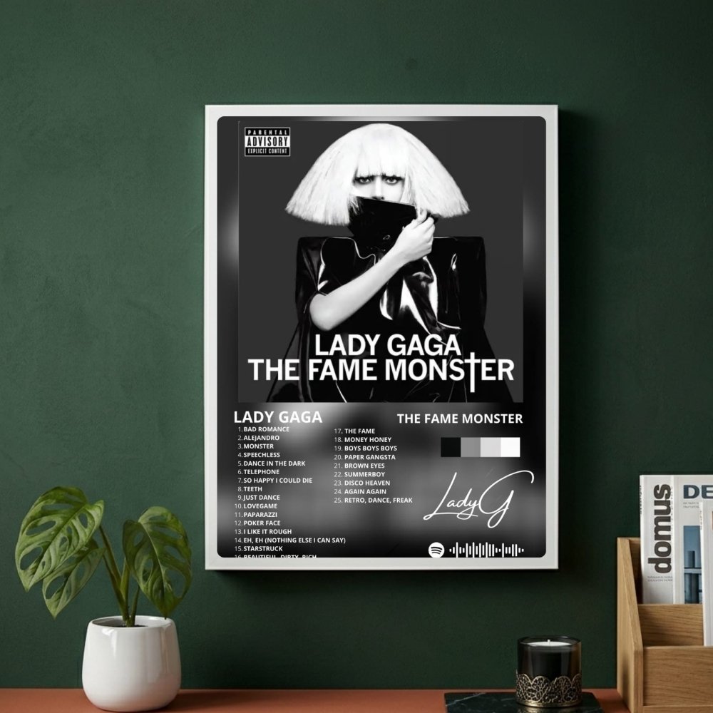 Lady Gaga - The Fame Monster Poster with Frame - Vibes DistrictLady Gaga - The Fame Monster Poster with Frame poster SilverVibes District