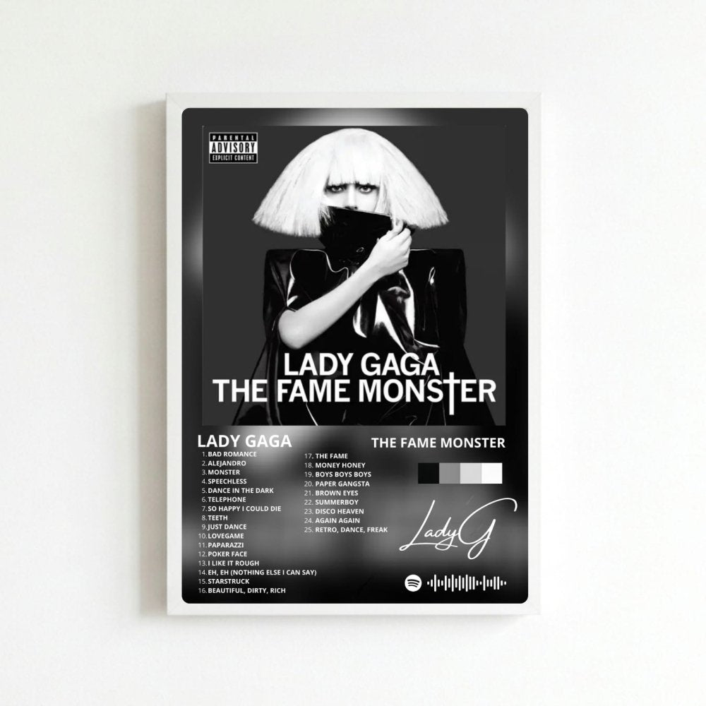 Lady Gaga - The Fame Monster Poster with Frame - Vibes DistrictLady Gaga - The Fame Monster Poster with Frame poster BiancoVibes District