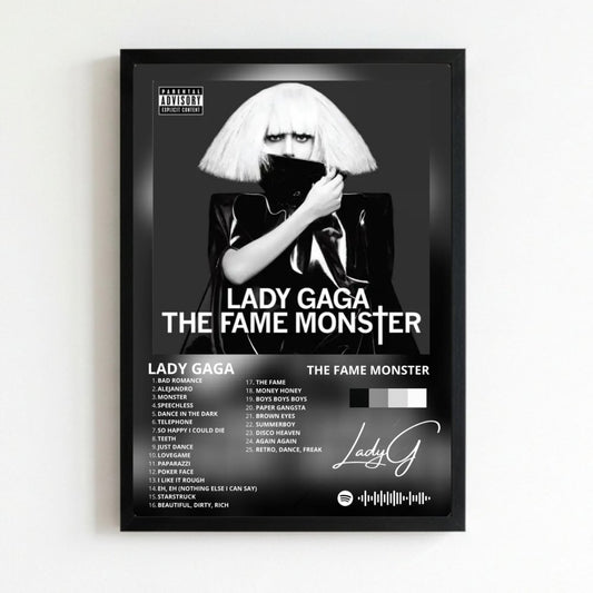 Lady Gaga - The Fame Monster Poster with Frame - Vibes DistrictLady Gaga - The Fame Monster Poster with Frame poster NeroVibes District