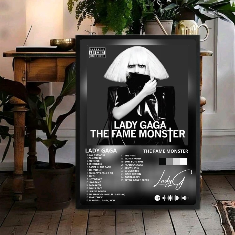 Lady Gaga - The Fame Monster Poster with Frame - Vibes DistrictLady Gaga - The Fame Monster Poster with Frame poster SilverVibes District