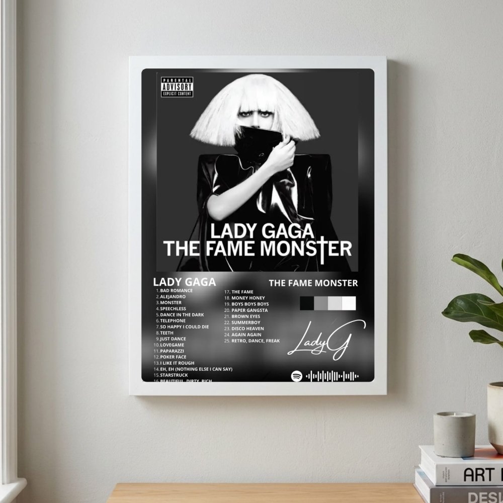 Lady Gaga - The Fame Monster Poster with Frame - Vibes DistrictLady Gaga - The Fame Monster Poster with Frame poster SilverVibes District