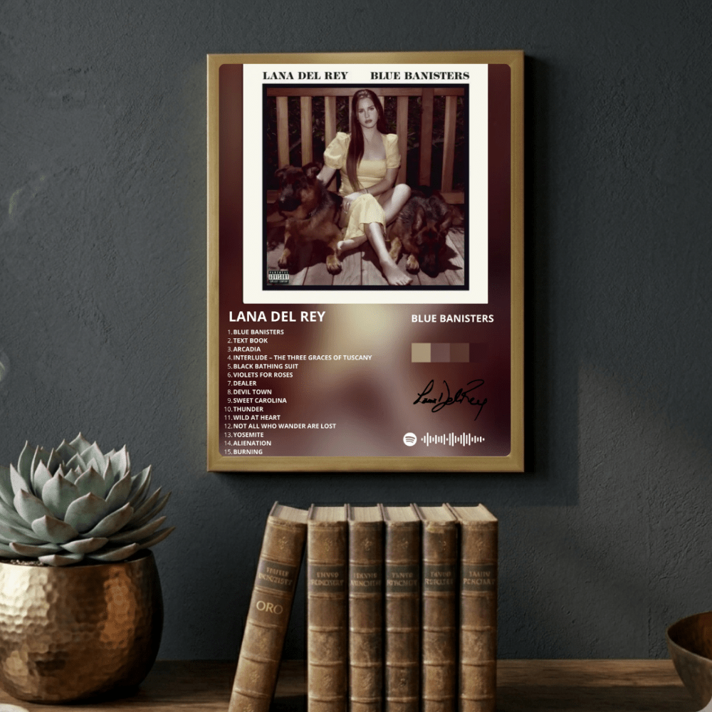 Lana Del Rey - Blue Banisters Poster with Frame - Vibes DistrictLana Del Rey - Blue Banisters Poster with Frame poster NeroVibes District