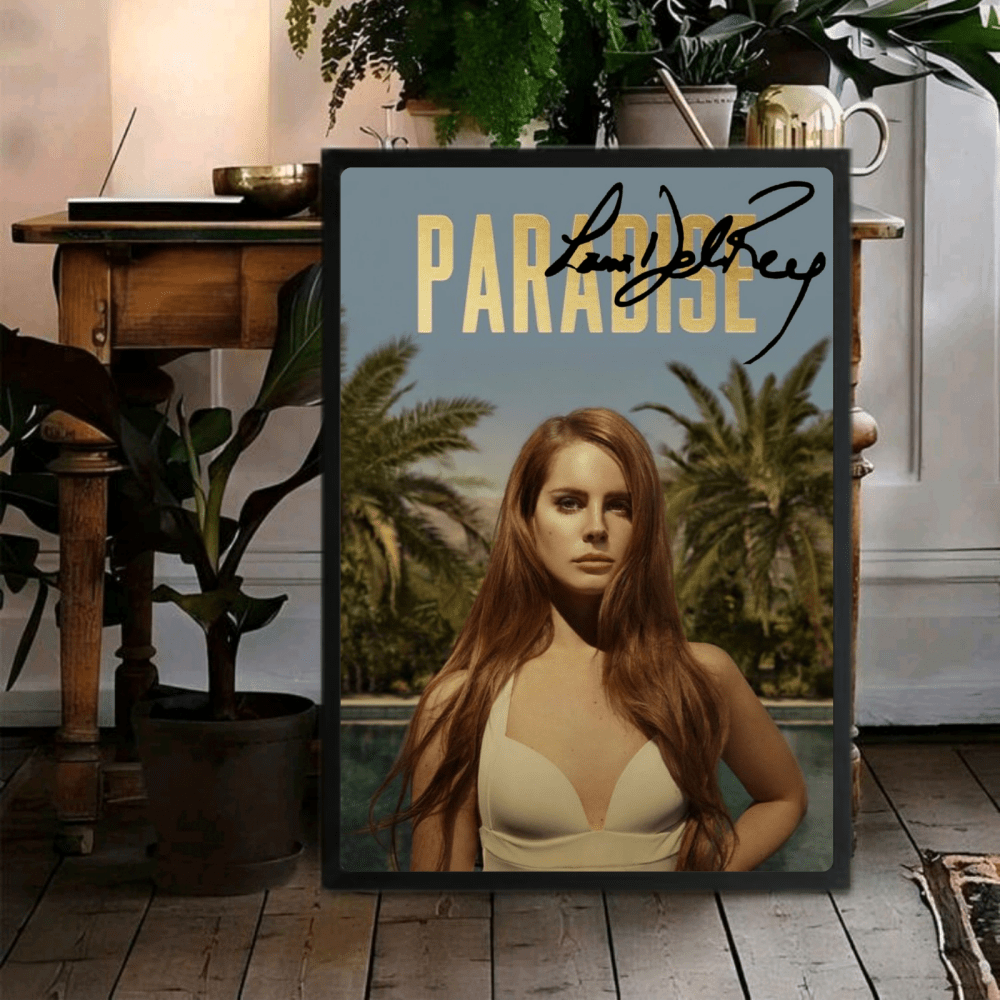 Lana Del Rey - Born To Die Paradise Poster with Frame - Vibes DistrictLana Del Rey - Born To Die Paradise Poster with Frame poster GoldVibes District