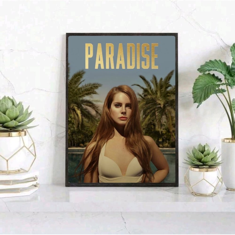 Lana Del Rey - Born To Die Paradise Poster with Frame - Vibes DistrictLana Del Rey - Born To Die Paradise Poster with Frame poster GoldVibes District