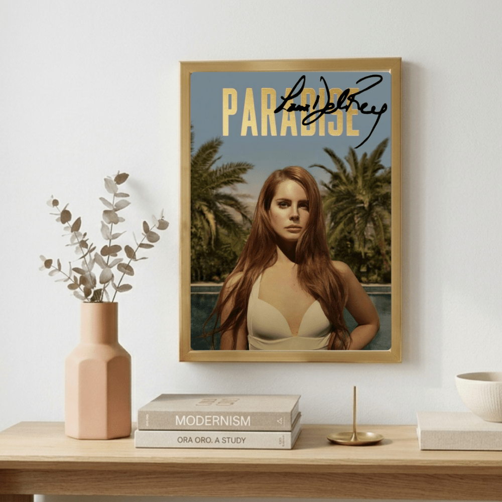 Lana Del Rey - Born To Die Paradise Poster with Frame - Vibes DistrictLana Del Rey - Born To Die Paradise Poster with Frame poster GoldVibes District