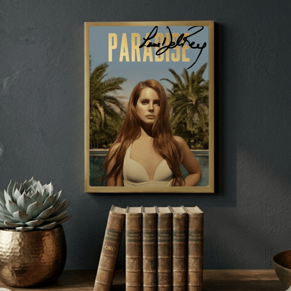 Lana Del Rey - Born To Die Paradise Poster with Frame - Vibes DistrictLana Del Rey - Born To Die Paradise Poster with Frame poster GoldVibes District