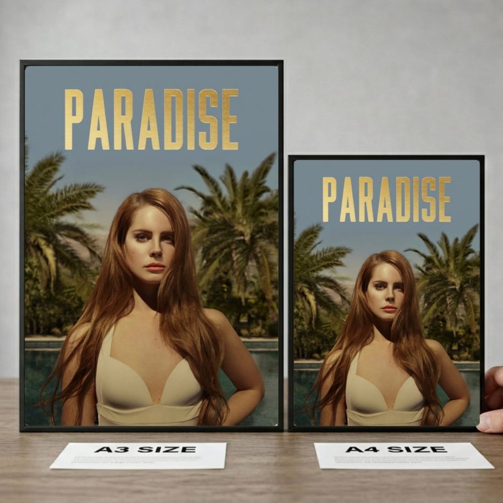 Lana Del Rey - Born To Die Paradise Poster with Frame - Vibes DistrictLana Del Rey - Born To Die Paradise Poster with Frame poster GoldVibes District