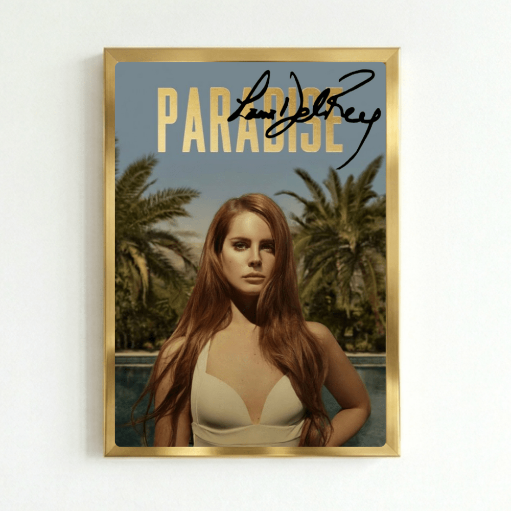 Lana Del Rey - Born To Die Paradise Poster with Frame - Vibes DistrictLana Del Rey - Born To Die Paradise Poster with Frame poster GoldVibes District