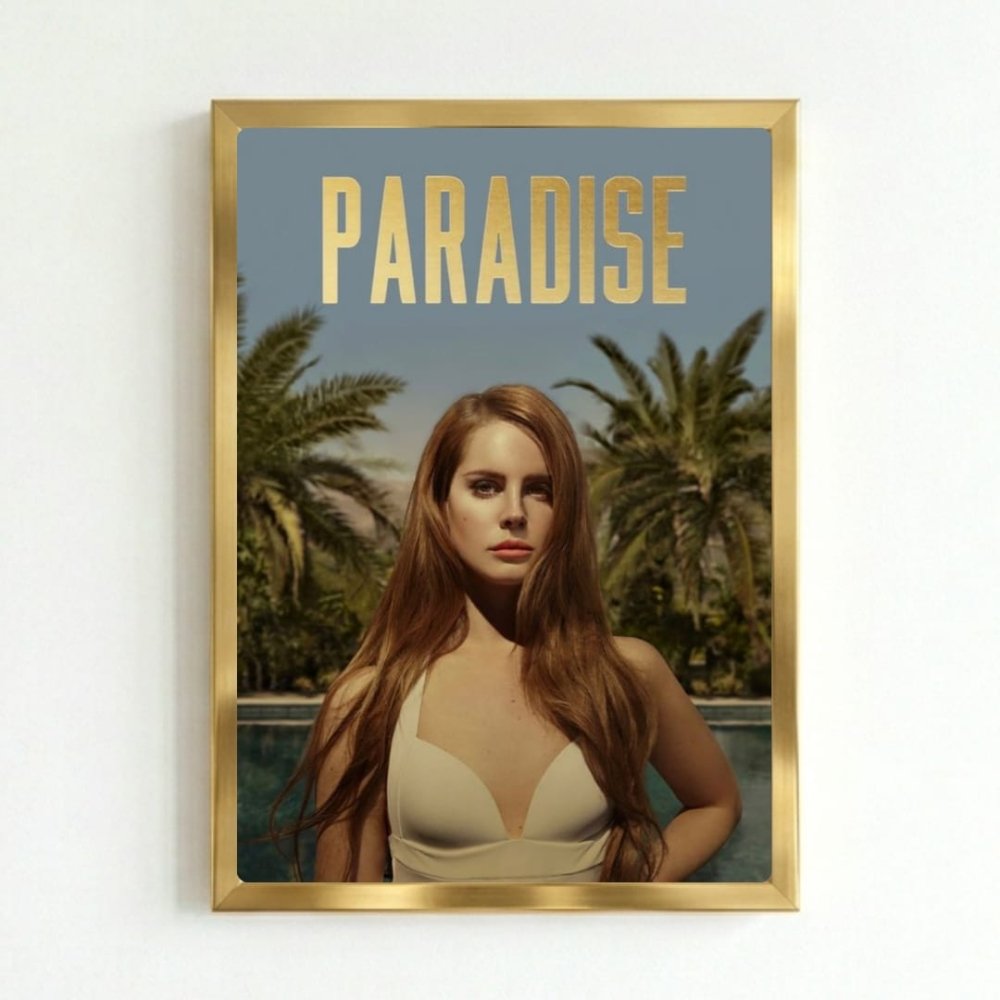 Lana Del Rey - Born To Die Paradise Poster with Frame - Vibes DistrictLana Del Rey - Born To Die Paradise Poster with Frame poster GoldVibes District