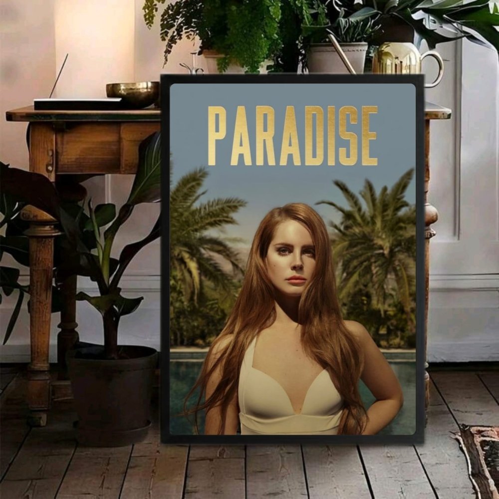Lana Del Rey - Born To Die Paradise Poster with Frame - Vibes DistrictLana Del Rey - Born To Die Paradise Poster with Frame poster GoldVibes District