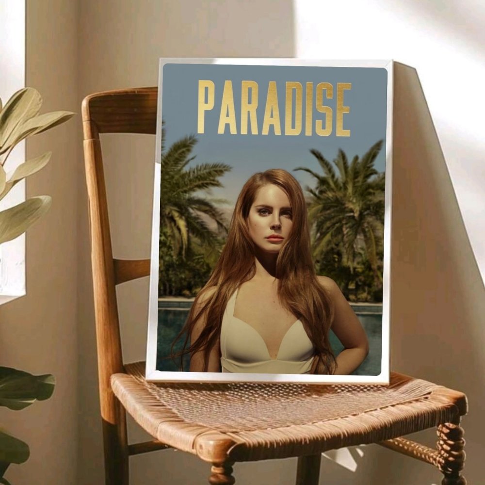 Lana Del Rey - Born To Die Paradise Poster with Frame - Vibes DistrictLana Del Rey - Born To Die Paradise Poster with Frame poster GoldVibes District