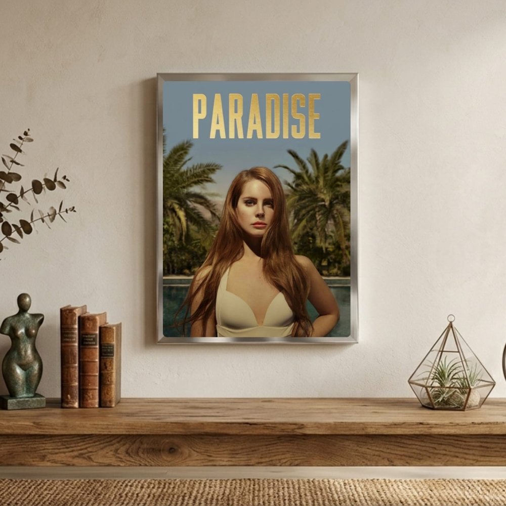 Lana Del Rey - Born To Die Paradise Poster with Frame - Vibes DistrictLana Del Rey - Born To Die Paradise Poster with Frame poster GoldVibes District