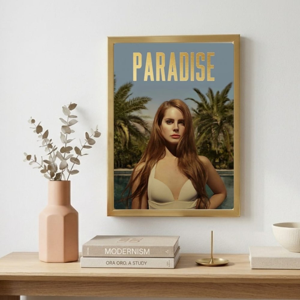 Lana Del Rey - Born To Die Paradise Poster with Frame - Vibes DistrictLana Del Rey - Born To Die Paradise Poster with Frame poster GoldVibes District
