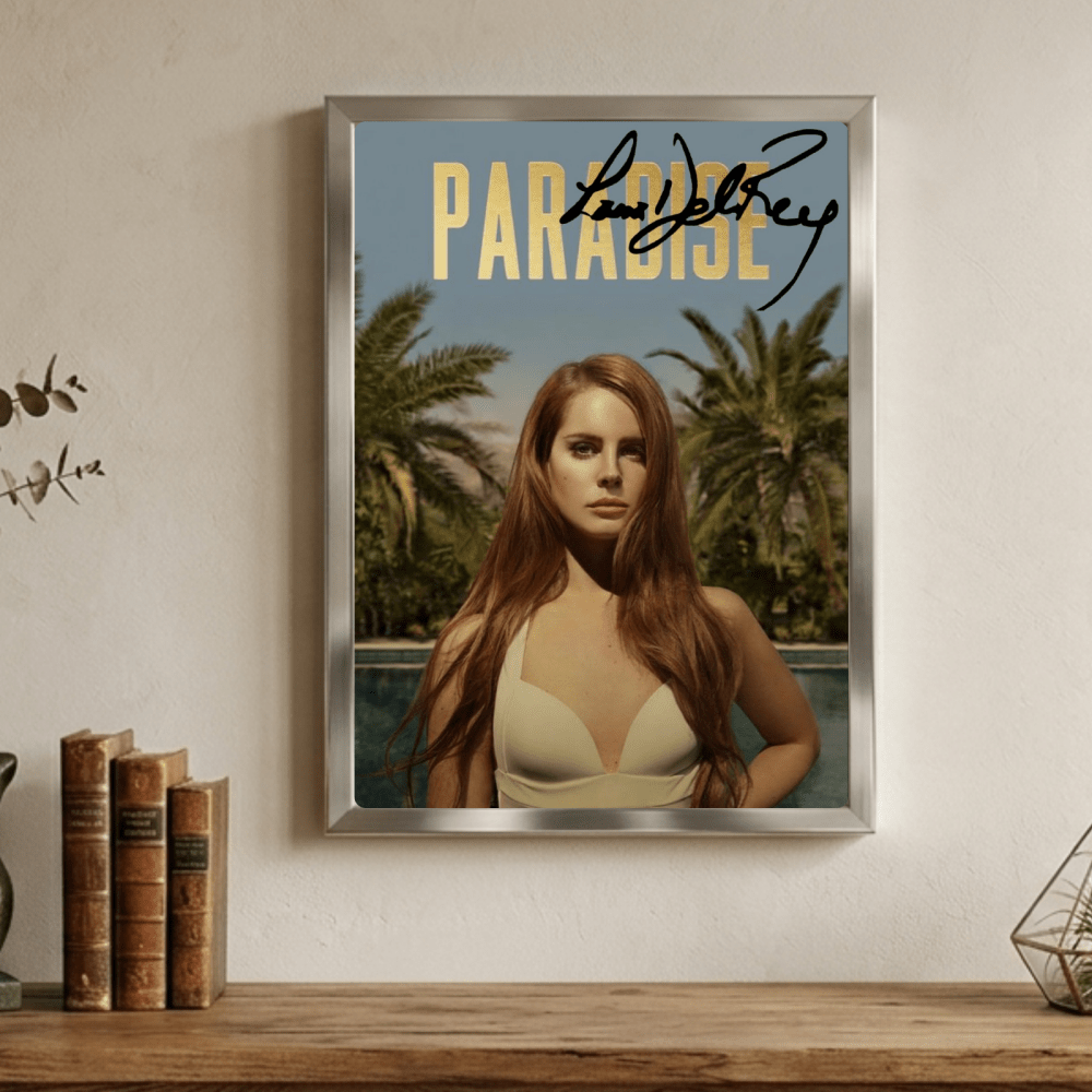 Lana Del Rey - Born To Die Paradise Poster with Frame - Vibes DistrictLana Del Rey - Born To Die Paradise Poster with Frame poster GoldVibes District