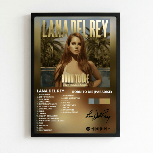 Lana Del Rey - Born To Die Poster with Frame - Vibes DistrictLana Del Rey - Born To Die Poster with Frame poster NeroVibes District