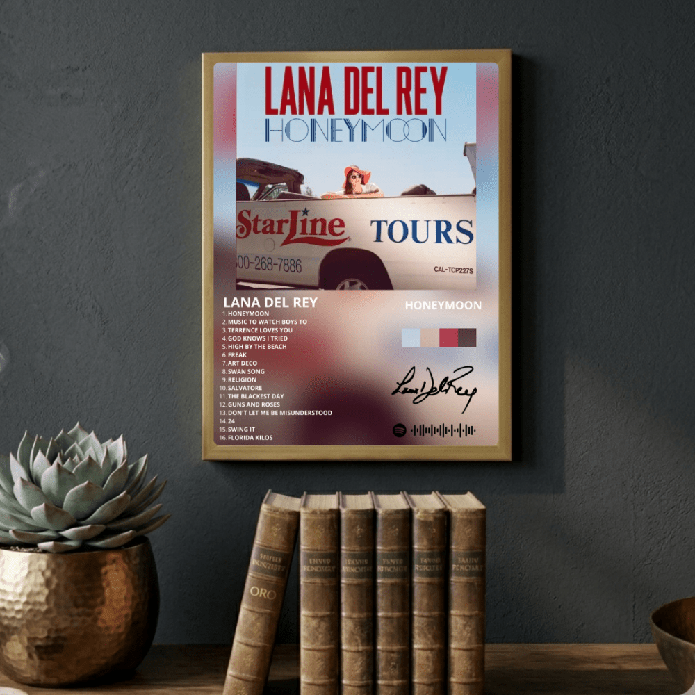 Lana Del Rey - Honeymoon Poster with Frame - Vibes DistrictLana Del Rey - Honeymoon Poster with Frame poster NeroVibes District