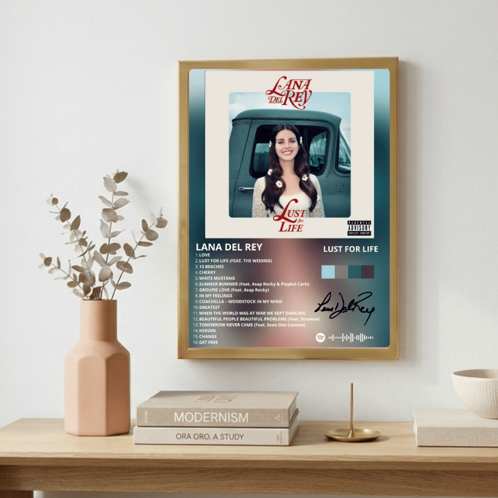 Lana Del Rey - Lust For Life Poster with Frame - Vibes DistrictLana Del Rey - Lust For Life Poster with Frame poster NeroVibes District