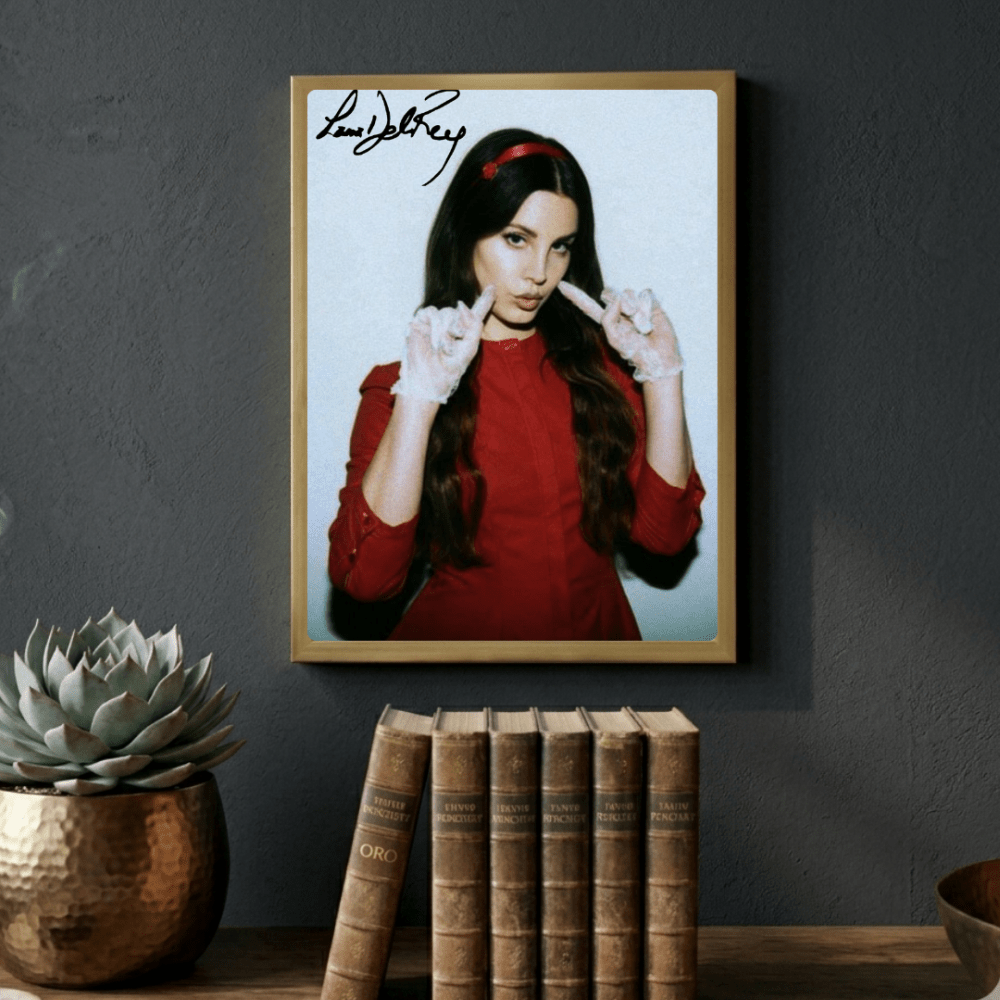 Lana Del Rey - Lust For Life Poster with Frame - Vibes DistrictLana Del Rey - Lust For Life Poster with Frame poster GoldVibes District