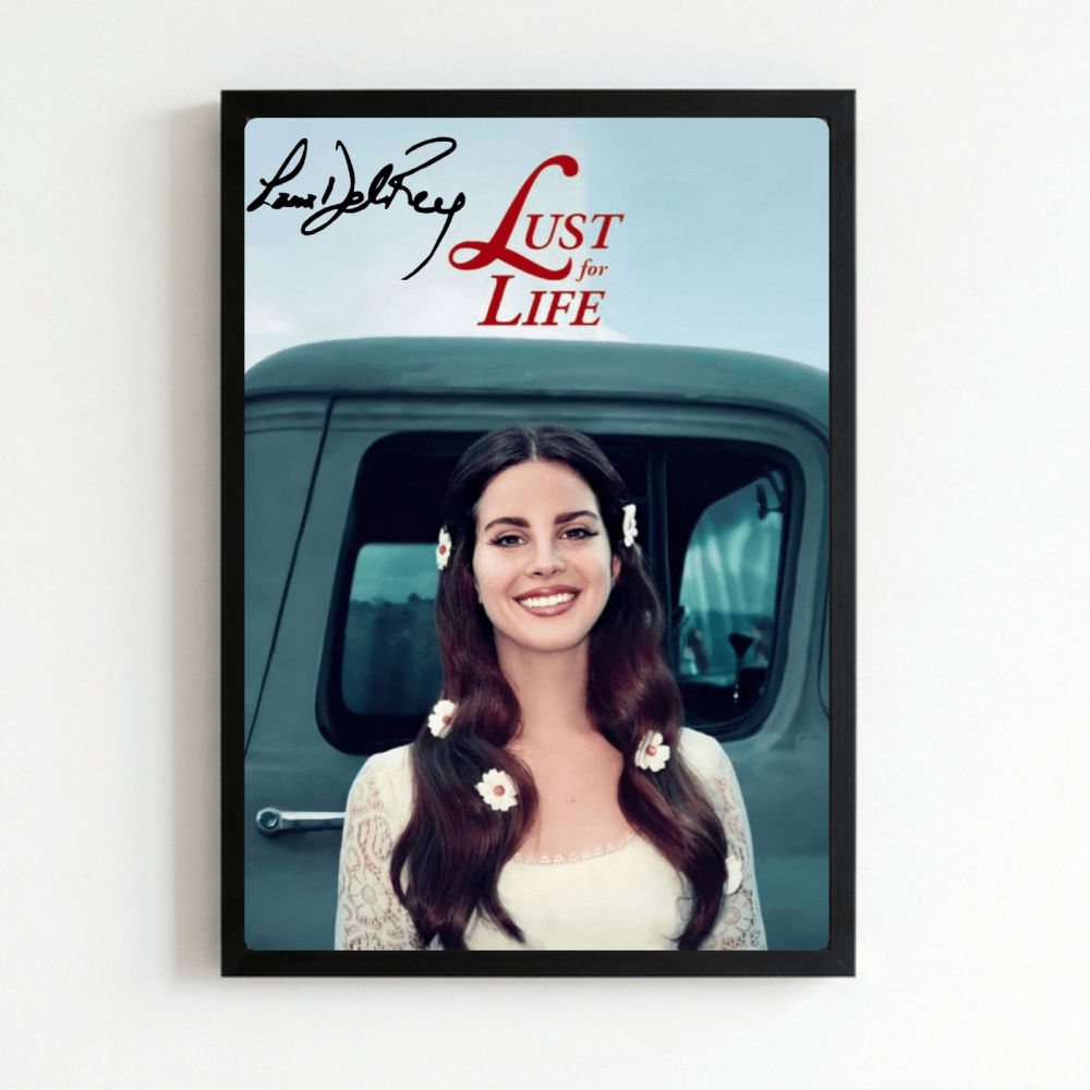 Lana Del Rey - Lust For Life Poster with Frame - Vibes DistrictLana Del Rey - Lust For Life Poster with Frame poster NeroVibes District