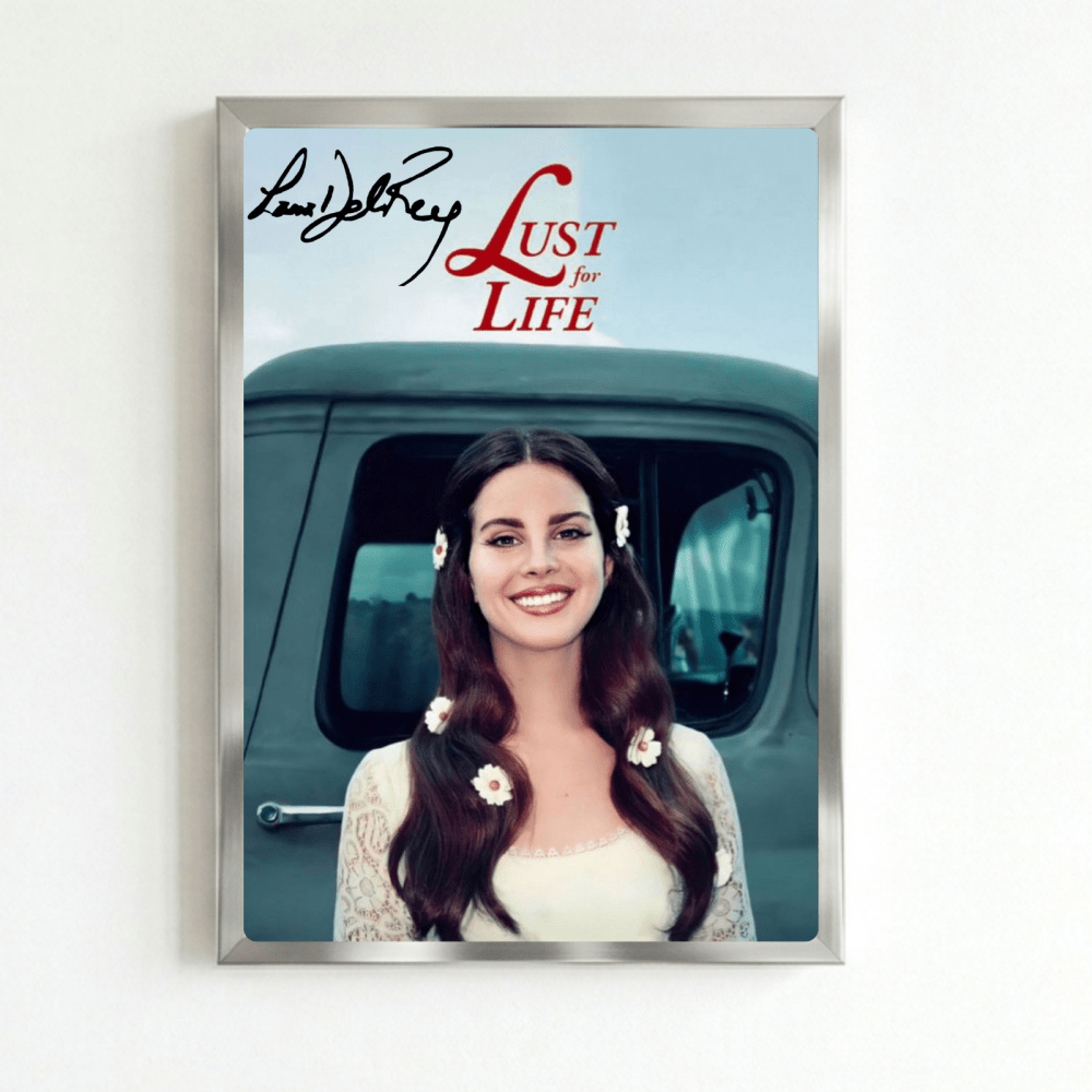 Lana Del Rey - Lust For Life Poster with Frame - Vibes DistrictLana Del Rey - Lust For Life Poster with Frame poster SilverVibes District
