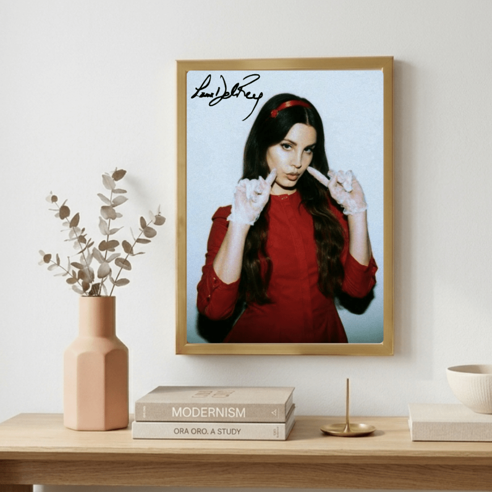 Lana Del Rey - Lust For Life Poster with Frame - Vibes DistrictLana Del Rey - Lust For Life Poster with Frame poster GoldVibes District