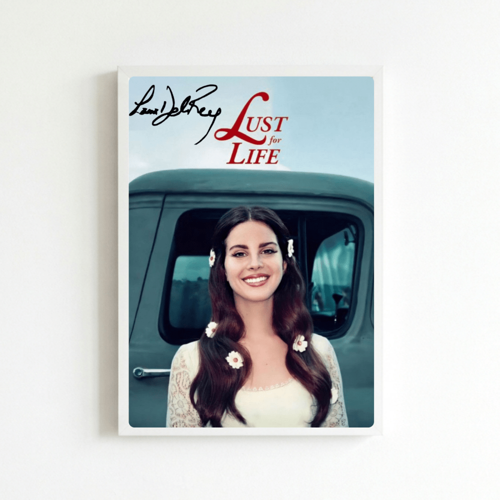 Lana Del Rey - Lust For Life Poster with Frame - Vibes DistrictLana Del Rey - Lust For Life Poster with Frame poster BiancoVibes District