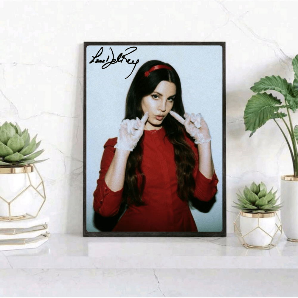 Lana Del Rey - Lust For Life Poster with Frame - Vibes DistrictLana Del Rey - Lust For Life Poster with Frame poster GoldVibes District