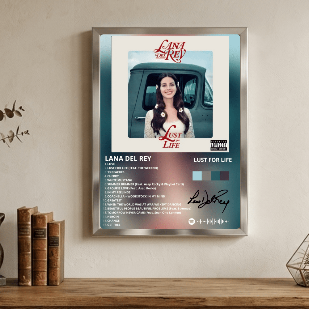 Lana Del Rey - Lust For Life Poster with Frame - Vibes DistrictLana Del Rey - Lust For Life Poster with Frame poster NeroVibes District