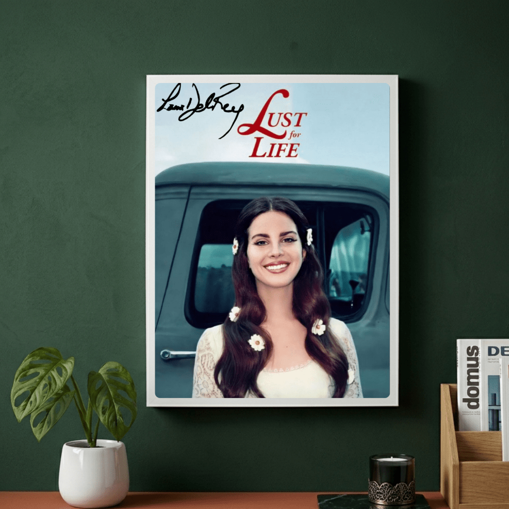 Lana Del Rey - Lust For Life Poster with Frame - Vibes DistrictLana Del Rey - Lust For Life Poster with Frame poster GoldVibes District