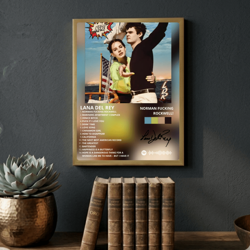 Lana Del Rey - NFR! Poster with Frame - Vibes DistrictLana Del Rey - NFR! Poster with Frame poster NeroVibes District