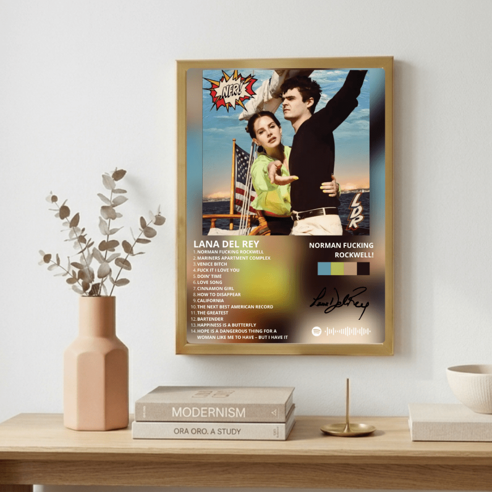 Lana Del Rey - NFR! Poster with Frame - Vibes DistrictLana Del Rey - NFR! Poster with Frame poster NeroVibes District