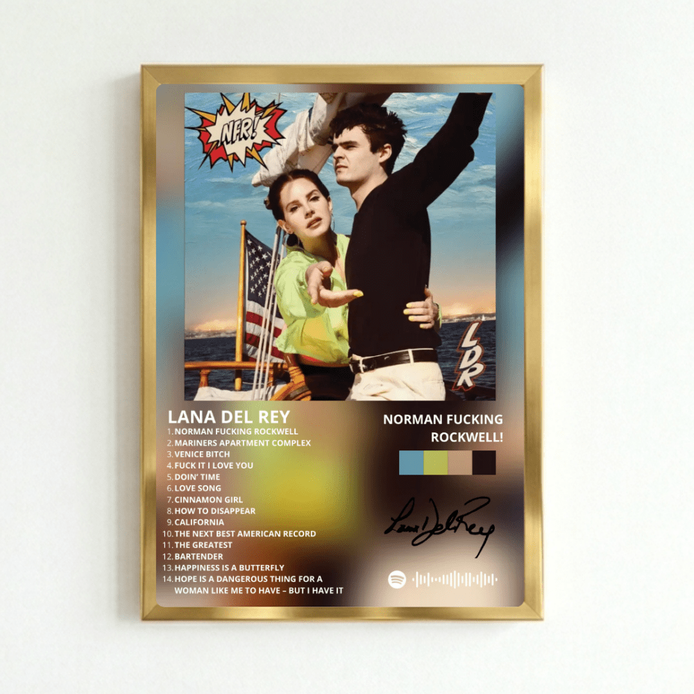 Lana Del Rey - NFR! Poster with Frame - Vibes DistrictLana Del Rey - NFR! Poster with Frame poster NeroVibes District