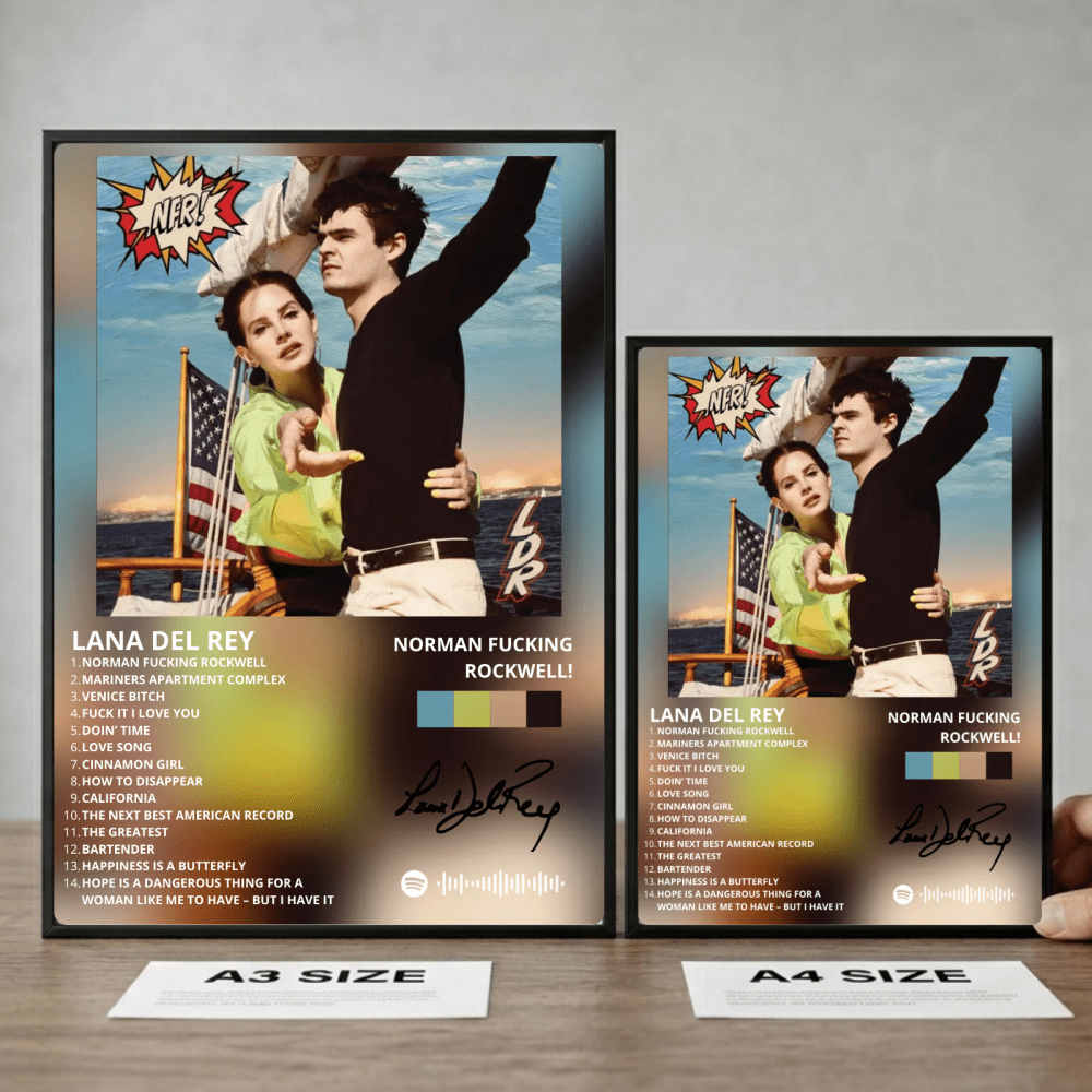 Lana Del Rey - NFR! Poster with Frame - Vibes DistrictLana Del Rey - NFR! Poster with Frame poster NeroVibes District
