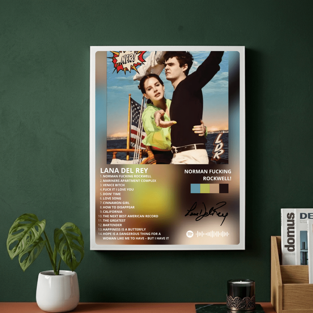 Lana Del Rey - NFR! Poster with Frame - Vibes DistrictLana Del Rey - NFR! Poster with Frame poster NeroVibes District