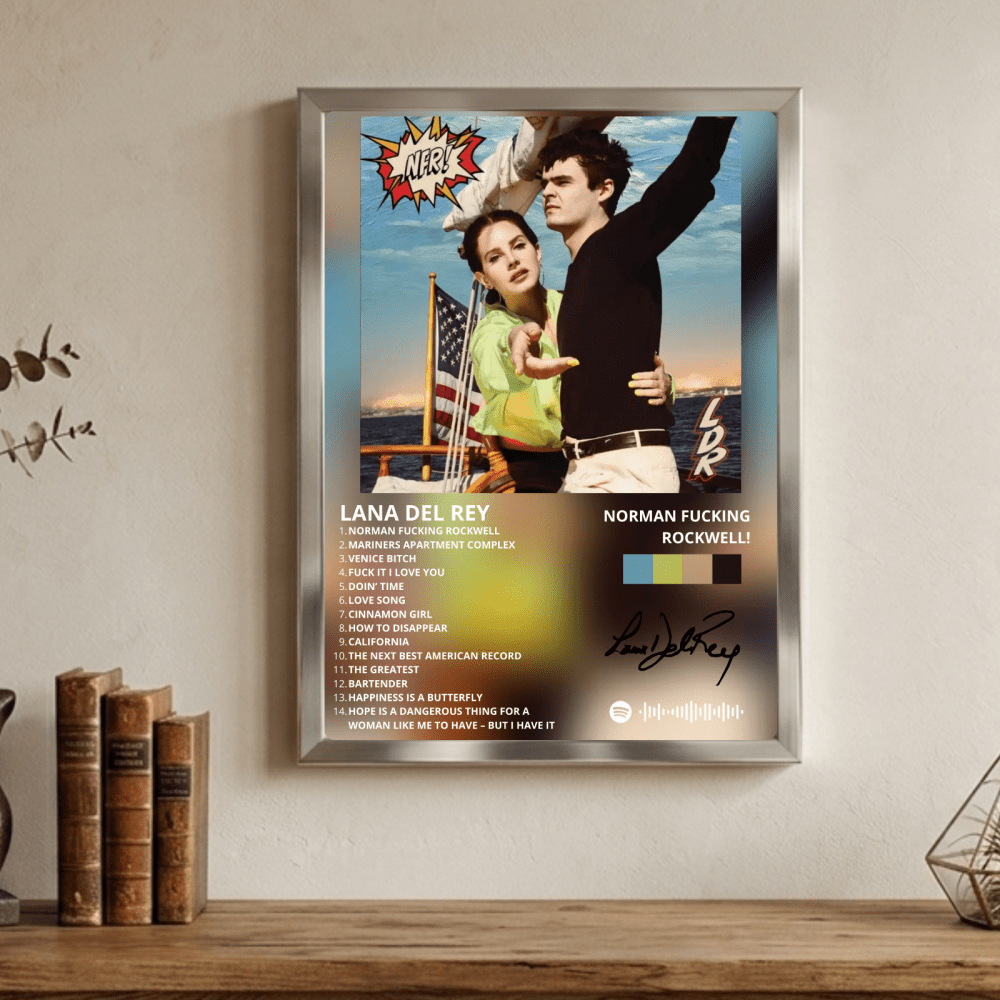 Lana Del Rey - NFR! Poster with Frame - Vibes DistrictLana Del Rey - NFR! Poster with Frame poster NeroVibes District