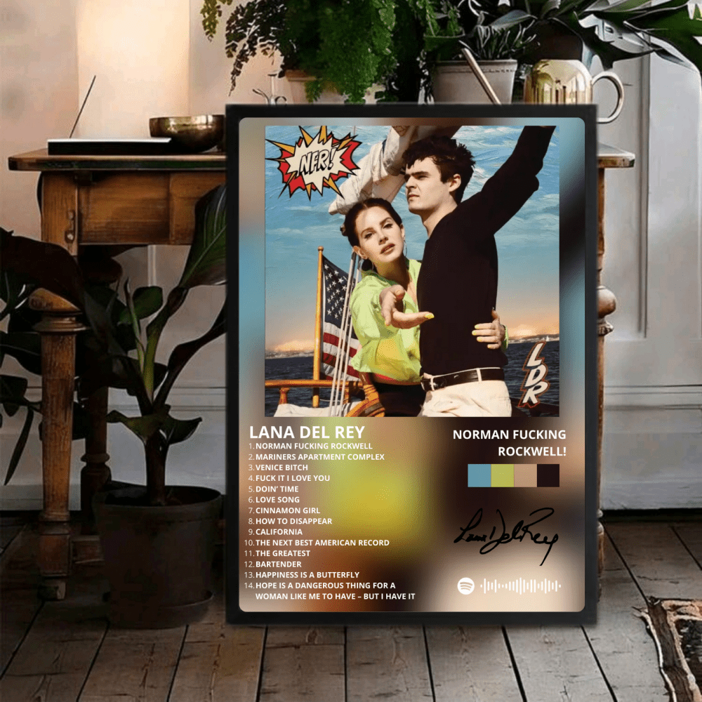 Lana Del Rey - NFR! Poster with Frame - Vibes DistrictLana Del Rey - NFR! Poster with Frame poster NeroVibes District