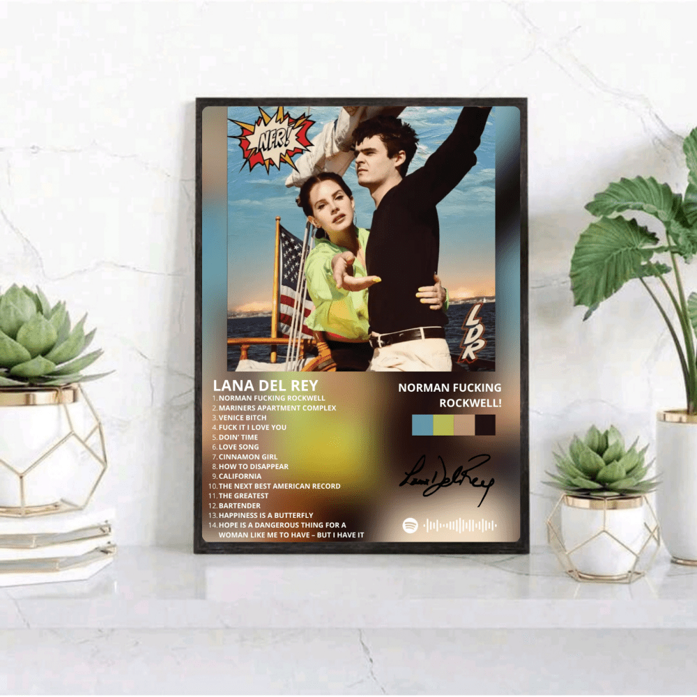 Lana Del Rey - NFR! Poster with Frame - Vibes DistrictLana Del Rey - NFR! Poster with Frame poster NeroVibes District