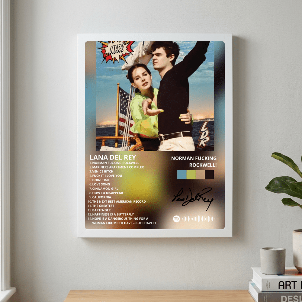 Lana Del Rey - NFR! Poster with Frame - Vibes DistrictLana Del Rey - NFR! Poster with Frame poster NeroVibes District