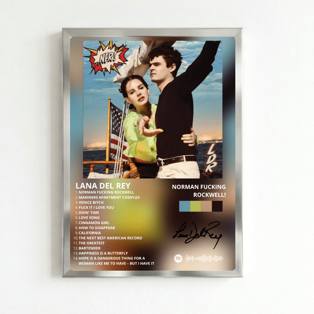 Lana Del Rey - NFR! Poster with Frame - Vibes DistrictLana Del Rey - NFR! Poster with Frame poster NeroVibes District