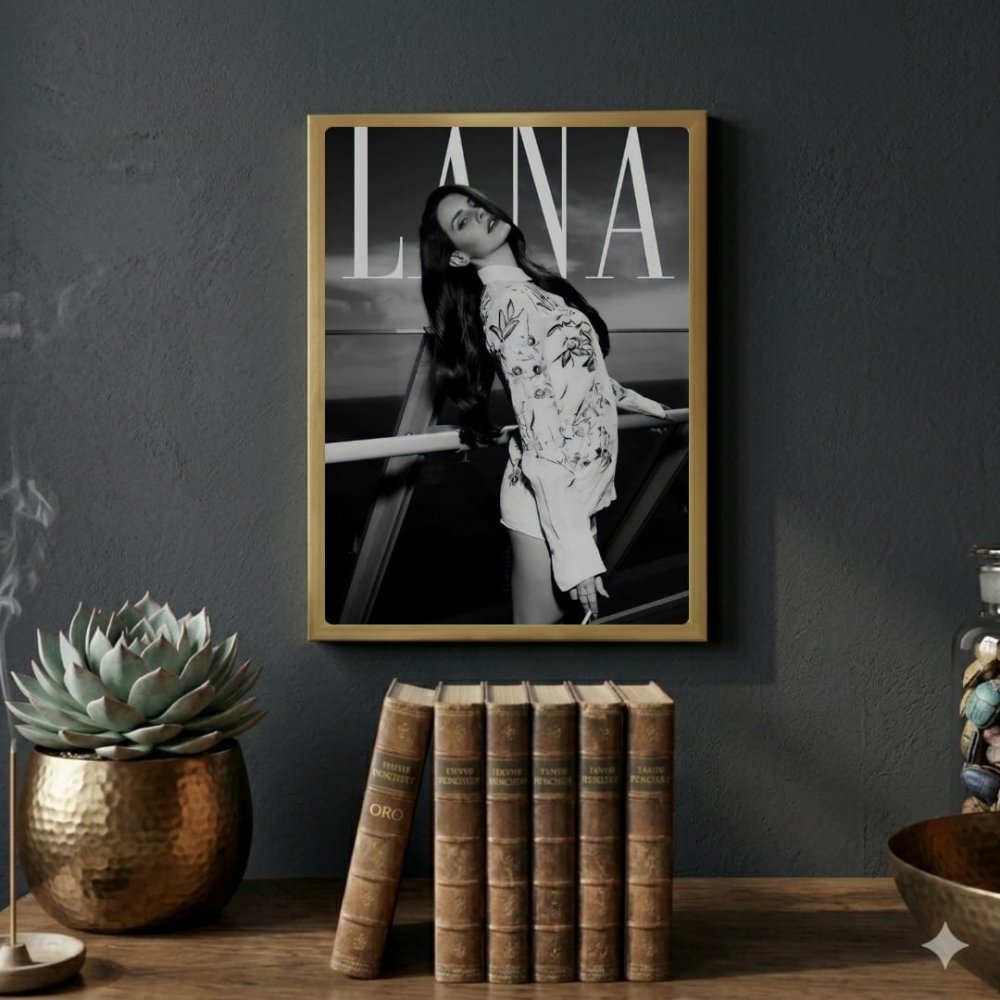 Lana Del Rey Poster with Frame - Vibes DistrictLana Del Rey Poster with Frame poster BiancoVibes District