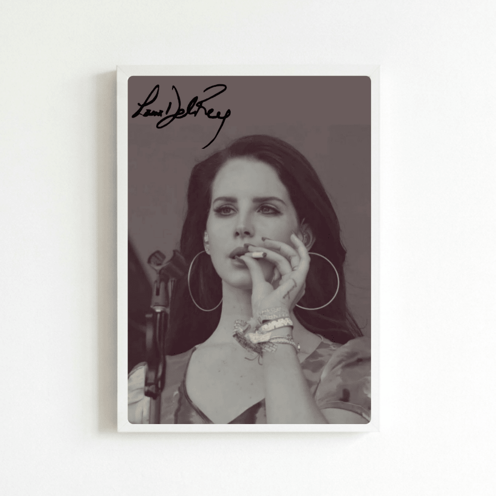 Lana Del Rey Poster with Frame - Vibes DistrictLana Del Rey Poster with Frame poster BiancoVibes District