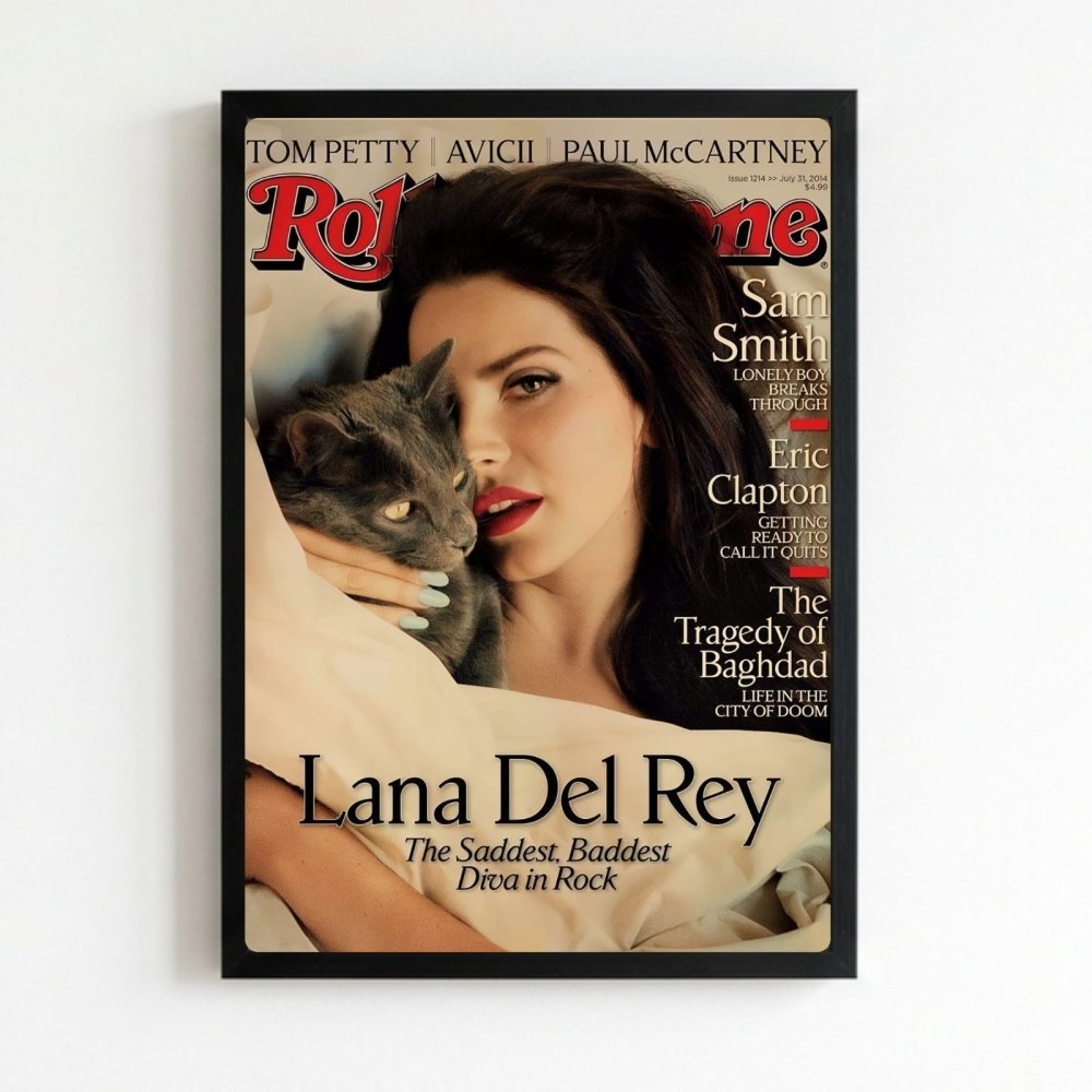 Lana Del Rey Poster with Frame - Vibes DistrictLana Del Rey Poster with Frame poster NeroVibes District