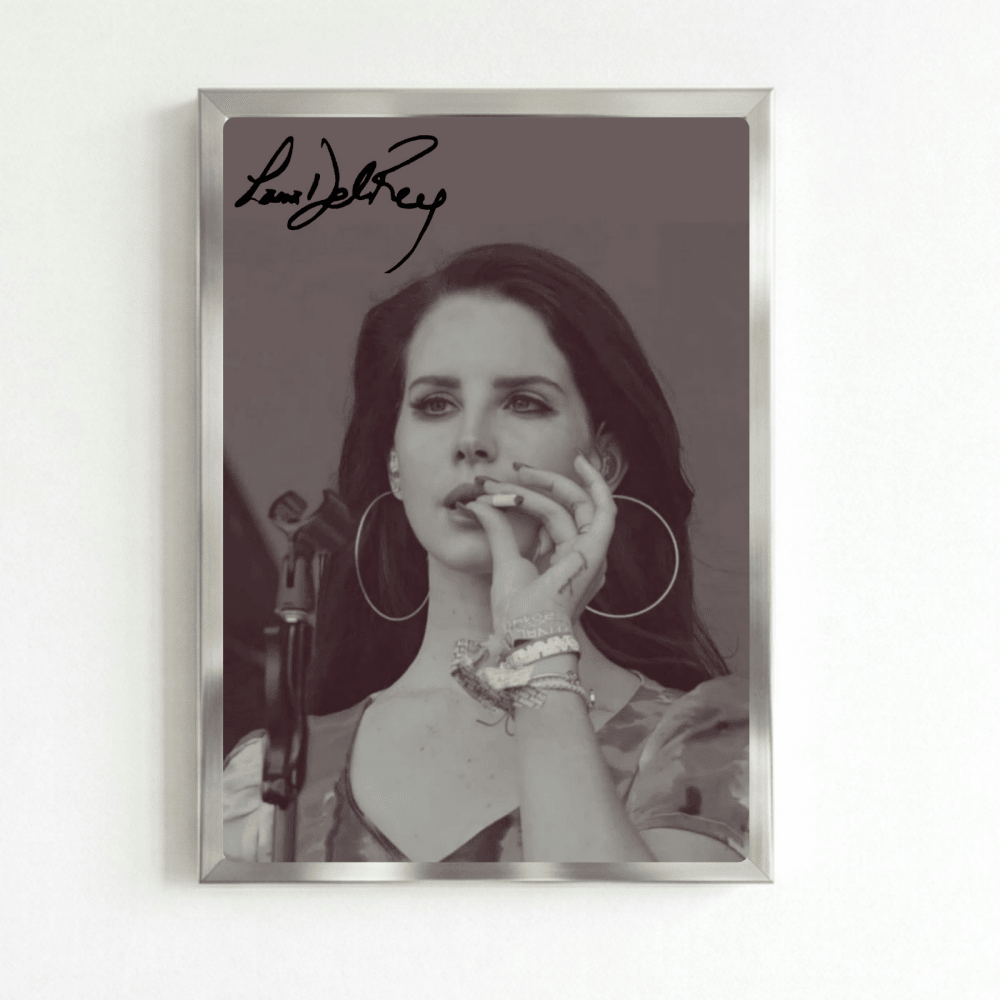 Lana Del Rey Poster with Frame - Vibes DistrictLana Del Rey Poster with Frame poster SilverVibes District