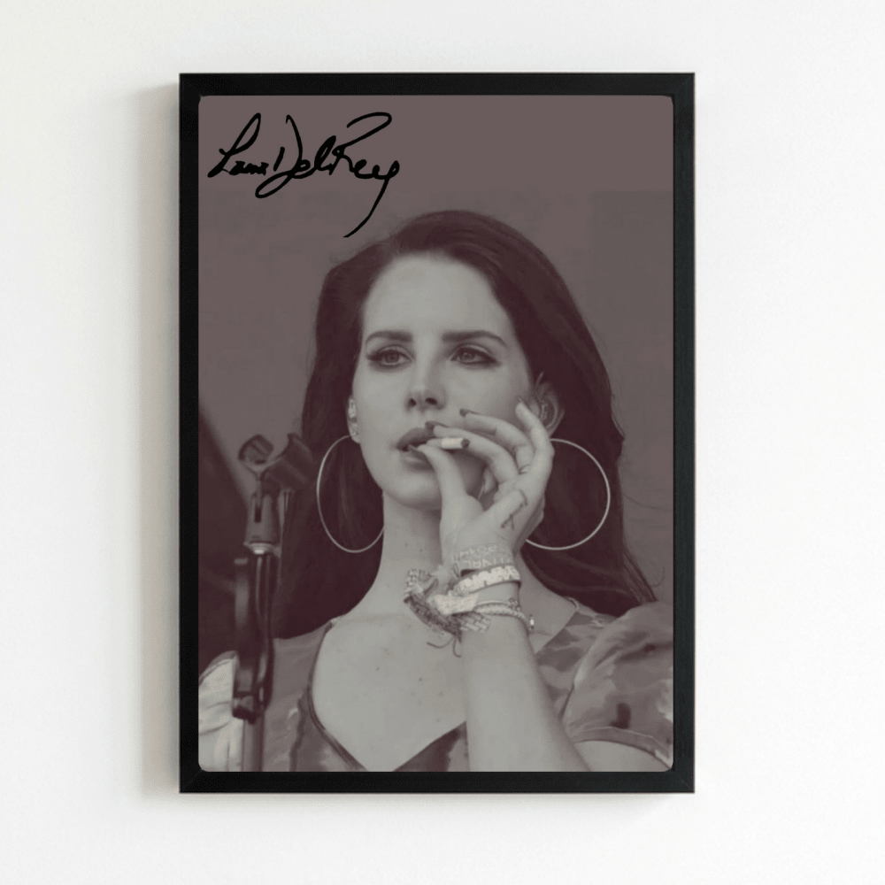 Lana Del Rey Poster with Frame - Vibes DistrictLana Del Rey Poster with Frame poster NeroVibes District