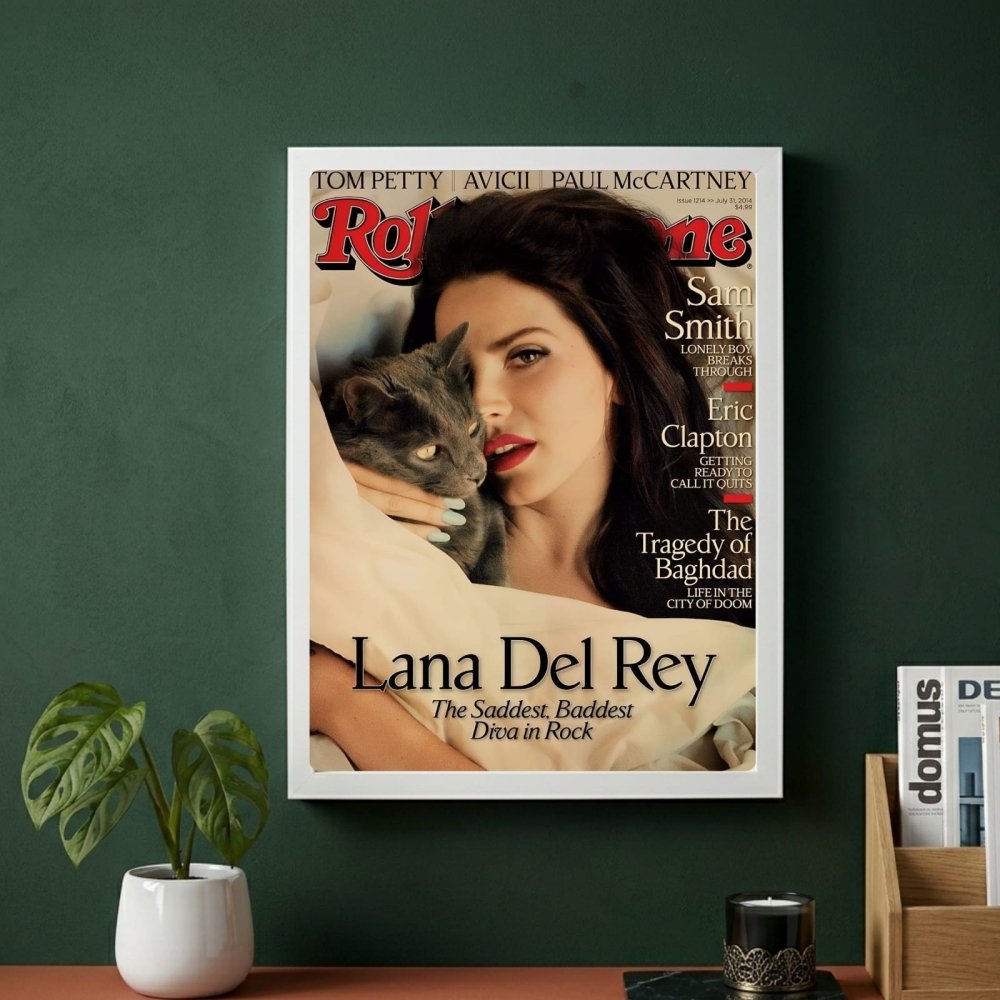 Lana Del Rey Poster with Frame - Vibes DistrictLana Del Rey Poster with Frame poster GoldVibes District