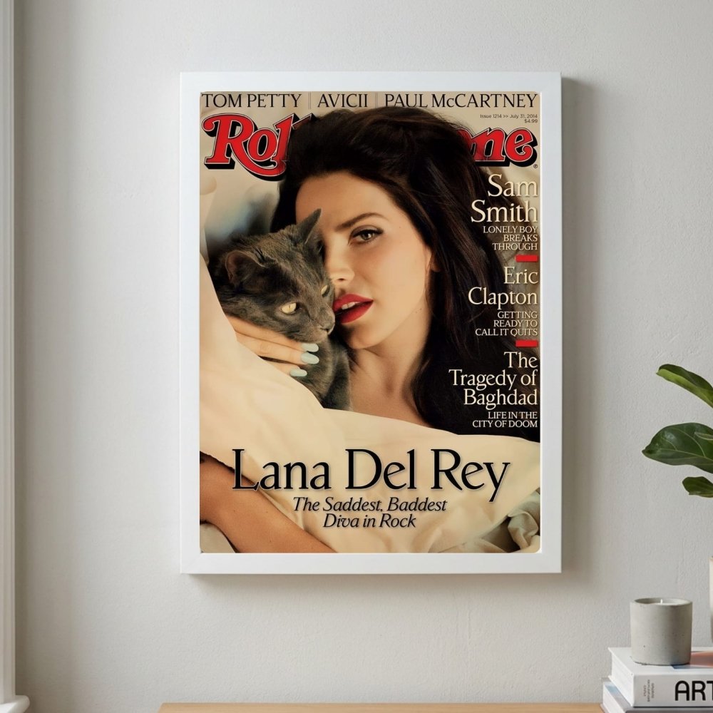 Lana Del Rey Poster with Frame - Vibes DistrictLana Del Rey Poster with Frame poster GoldVibes District